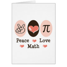 FriedensLiebe-Mathe-Gruß-Karte