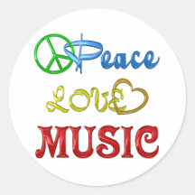 FRIEDENSLiebe-MUSIK Stickers