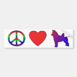 FriedensLiebe-Norweger Elkhounds Autosticker