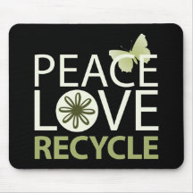 FriedensLiebe recyceln Mauspads