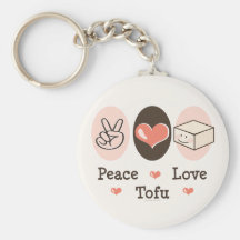 FriedensLiebe-Tofu Keychain Schlüsselband