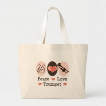 FriedensLiebe-Trompete-Musik-Tasche