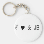 FriedensLiebe und jb Schlüsselanhänger