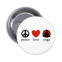 FriedensLiebe-Yoga Anstecknadel