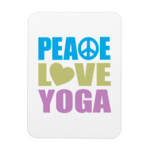 FriedensLiebe-Yoga Magnet