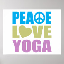 FriedensLiebe-Yoga Posterdruck