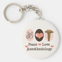 FriedensLiebeanesthesiology-Schlüsselkette Schlüsselanhänger