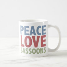 FriedensLiebeBassoons Tee Tassen