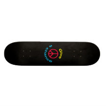 Friedenszeichen Individuelles Skateboard