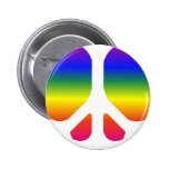 Friedenszeichen u. -regenbogen anstecknadel