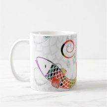 friedliche koi Kaffeetasse