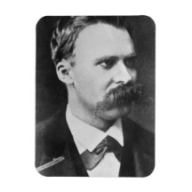 Friedrich Wilhelm Nietzsche (1844-1900) 1873 (b/w Flexibler Magnet