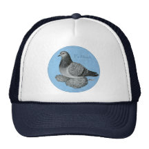 Frillback blauer Grizzle Retrokappen
