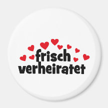 frisch verheiratet kühlschrankmagnet