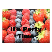 Frische Frucht ist es Party-Zeit-Einladung