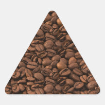 Frisches Arabica gebratene Kaffeebohnen Brown Aufkleber