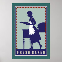 Frisches Backen-Plakat