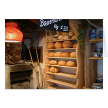 Frisches unterstütztes Brot Grußkarten