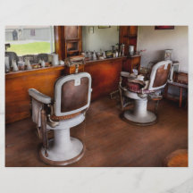 Friseur - der Haar-Stylist Flyer Druck