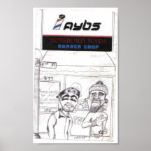 Friseursalon-Spaß Posterdruck