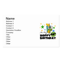 Froggie hopfenreicher 60. Geburtstag Visitenkartenvorlage