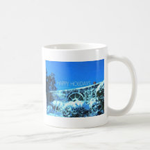 frohe Feiertage Kaffee Tasse