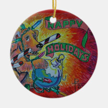 Frohe Feiertage Verzierung Weihnachtsornament