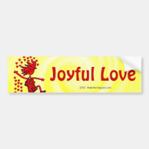 Frohe Liebe Auto Sticker