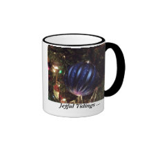 Frohe Neuigkeiten überfallen, schwärzen, 15 Unze Kaffeetasse