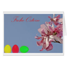 Frohe Ostern Grußkarte
