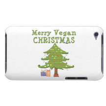Frohe vegane Weihnachten iPod Case-Mate Case