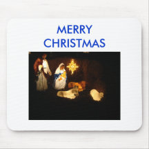Frohe Weihnacht-Geburt Christi Mousepads