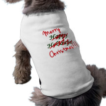 Frohe Weihnacht-nicht frohe Feiertage Hundehemd Hundeshirts