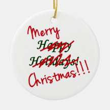 Frohe Weihnacht-nicht frohe Feiertage Verzierung Weihnachtsornament