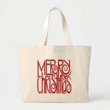 Frohe Weihnacht-Rot-Tasche