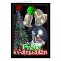 Frohe Weihnachten deutsche Weihnachtskarte