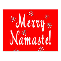 Frohe Weihnachten Namaste Geschenke Postkarte