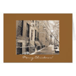 Frohe Weihnachten - New- York Citywinter-Schnee Karten
