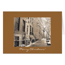Frohe Weihnachten - New- York Citywinter-Schnee Karten