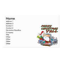 frohe Weihnachten yall Redneck Sankt Visitenkartenvorlage