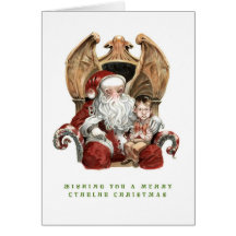 Fröhliche Cthulhu Weihnachtskarte