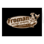 Froman Wurst Co Chicago Illinois Karte