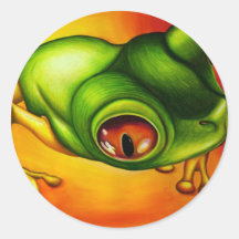 Frosch-Aufkleber