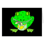Frosch, der Wanze isst Karte