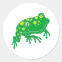 Frosch frog runder sticker
