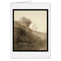 Frosch-Hauptfelsen-Ballast-Bühne-Straße Sd 1890 Grußkarten
