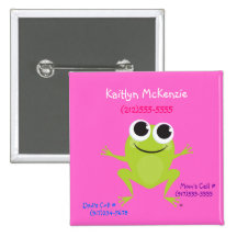 Frosch-Identifizierungs-Knopf Buttons