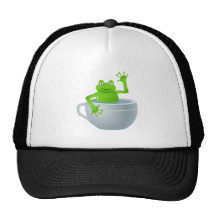 Frosch im Schalen-Cartoon Retro Cap