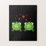 Frosch-Paare mit Herzen Jigsaw Puzzle