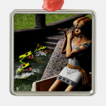 Frosch-Pfeifer Ornament